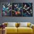 Whispering Wings Crystal Glass Online Paintings & Wall Decoration items - Set of 3